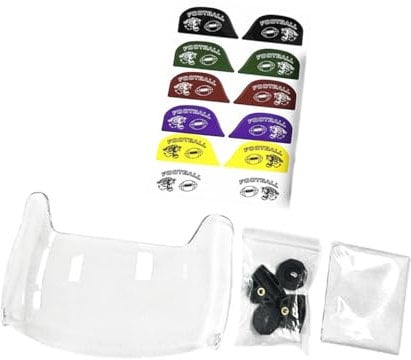 kowaku American Football Visor Gesichtsschutz verbessern die Sichtbarkeit und schützen Ihre Augen Teile Gesichtsmaske für Fußballhelme, Klarer Antifog