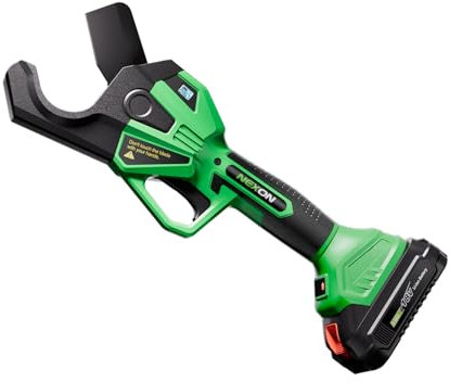 NEXON PVC-Rohrschneider für Makita 18 V Akku, Kunststoff-Rohrschneider mit LCD-Display, schneidet bis zu 50 mm elektrische PVC-Power-Schere mit 2,0 Ah wiederaufladbaren Batterien, Schneidewerkzeug für