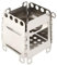 Klappofen aus Edelstahl, Campingkocher Holzofen Alkoholkocher Und Hobo Kocher, Mini Tragbar Holzvergaser Faltbar, Tragbare Holzherd Leicht Herd für Rucksackreisen, 10.5x9.5cm