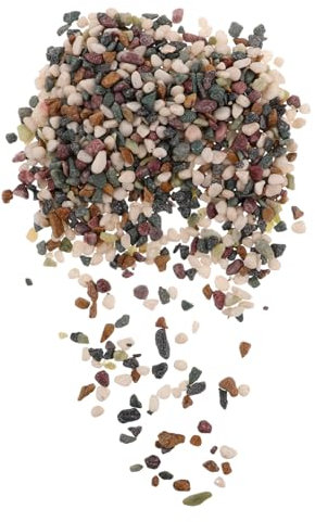 Mikikit Gravier Décoratif Pour Aquarium Petits Galets Pour Fond De Poisson Pierre Naturelle Pour Plantes Pour Aquarium Eau Douce