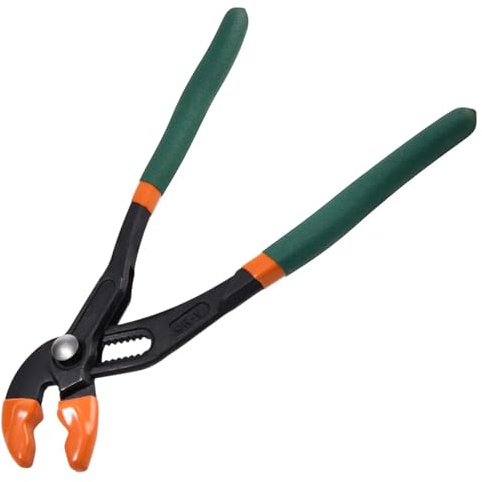 LEONTOOL 10-Inch Water Pump Pliers Quick Adjust Groove Joint Pliers with Push Button V-Jaw Tongue and Groove Plier Plumbing Lock Plier for Home Repair, Plumbing, Gripping, Nuts, Bolts, CR-V Steel