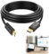 4K Displayport To HDMI Cable,Gold Plated DisplayPort (DP) To HDMI Cable Compatible,Projector, HDTV, Dell Laptop, HP, Asus And Other Brand (1.8M)
