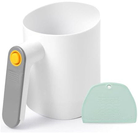 Flaroey Electric Flour Sifter, Battery Operated Flour Sifter for Baking with Dough Scraper Ergonomical Handle Flour Sieve