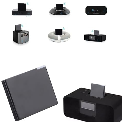 Jectse Sound Adapter Receiver für Dock, 30 Pin 5.0 Lautsprecher Wireless 4Mbit / S für Sounddock, A2DP V1.2, Dual -Geräte -Paarung für -Telefon Tablet Dock