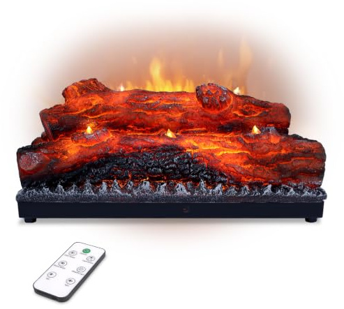 DAINIQUKANHAI Electric Fireplace Logs Realistic Flame Effect Fake Flame Block USB Powered Electric Fireplace Remote Control Fireplace Placement Home Decoration 16.7 * 8.7 * 5.9 in No Heat Function