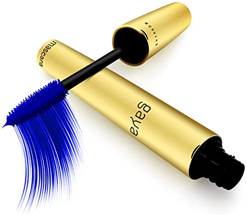 Mascara BLU Volumizzante Vegan per Occhi Sensibili Ciglia allungate e definite creando un effetto naturale (Blu)