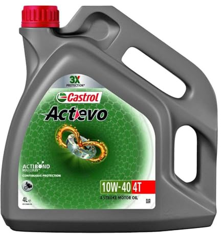 OLIO CASTROL 4 LITRI ACT-EVO 10w40 SEMISINTETICO TAGLIANDO MOTO 4T JASO MA2 API SL BG_CA15EC3D