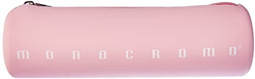 Pigna, Astuccio Tombolino di forma cilindrica in morbido Silicone, Monocromo Pastel, 20x6x6 cm., Colore Rosa delicato, Confezionato singolarmente