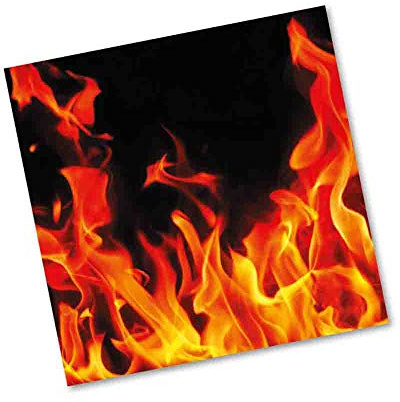 DH-Konzept Flammen-Servietten, 1-lagig, 1 Stück, bunt, Papier