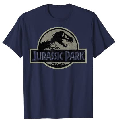 Jurassic Park Vintage Distressed Logo T-Shirt