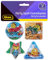 Idena - Jeu de Patience, 4 pièces, Petits labyrinthes en différentes Formes et Couleurs, avec Motifs Amusants de Fond Emoji, Taille Moyenne Environ 6 cm, env. 40430