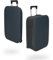 Rollink Vega II Reisekoffer, Trolley - Das Original mit innovativer Falttechnologie (Patent Pending) (Atlantic Blue, Cabin S - 55x40x23cm)