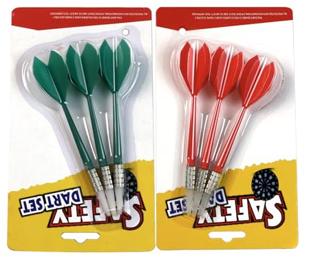 HelaCueil 100 Spitzen Tips und 48 leuchtende Flugkappen für Elektronische Dartscheibe