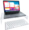 DuraClear Acrylic Laptop Riser - Ergonomic 3 (7.6 cm) Elevation for Laptops up to 17 - Ventilation Slots & Desk Storage - Clear Laptop Stand for Home and Office