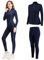 TBoonor Thermounterwäsche Damen mit Winddichter Stehkragen, Thermowäsche Set Thermo Unterwäsche Skiunterwäsche Funktionswäsche Atmungsaktiv Flexibel Thermounterhemd Thermounterhose Suit