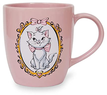 Disney The Aristocats Marie Purrfect Tasse en céramique avec cadre | Grande tasse à café de 532 ml pour expresso, thé