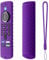 Fernbedienungs-Schutzhülle,Fernbedienungsabdeckung, Silikonhülle mit Lanyard, rutschfeste Silikonhülle für Fire TV Stick, rutschfeste Silikon-Schutzhülle(lila), Fernbedienungsabdeckung, Silikon-S