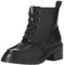 Amazon Essentials Stivali con zeppa interna Donna, Nero, 40 EU