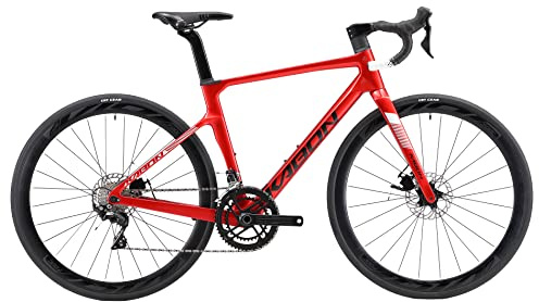 KABON Bici da corsa carbonio, 700C bici da strada T800 Completamente carbonio con 105 R7000 22 velocità 8.1 KG Leggera Bicicletta uomo donna