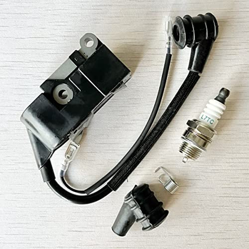 Chinese 45CC 52CC 58CC 4500 5200 5800 Chainsaw Ignition Coil Spark Plug Cap Parts