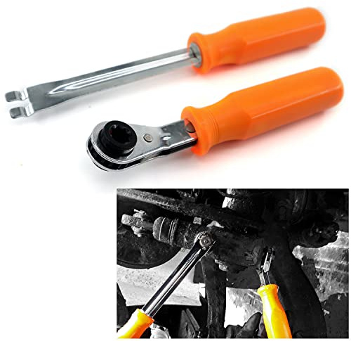RJSPHH Automatic Slack Adjuster Release Tool and Wrench Fork End Release Tool and Double Square Ratcheting Wrench for Air Brake System Adjustments