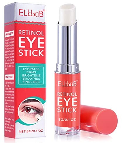 Eye Stick - Augenpflege Augencreme Gegen Falten mit Squalane Retinol & Hyaluronsäure für Kühlender Augenbalsam gegen dunkle Augenringe und Schwellungen
