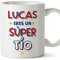 MUGFFINS Tazas Personalizadas para TÍO - En Español - Eres Súper - 11 oz / 330 ml - Regalo personalizable original y divertido