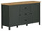 trendteam smart living - Stanton - Sideboard - Tannengrün/Evoke Eiche - Kommode mit 4 Fächern und 3 Vollauszug Schubladen - (BxHxT) 146 x 86 x 45 cm - Landhausstil