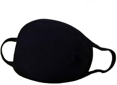 Baumwollmaske, wiederverwendbare schwarze tägliche Anti-Staub-Mundabdeckung mit lustigem Muster für Outdoor-Aktivitäten