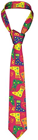 Segur Bunte Weihnachtsstrümpfe Herren Neuheit Krawatten Lässig Lustige Krawatte für Party Hochzeiten Geschenkideen, Siehe Abbildung, One size