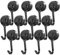 Magnethaken Extra Stark Ganci magnetici extra resistenti, confezione da 12 ganci magnetici al neodimio da 20 mm ganci magnetici girevoli ganci in metallo antiruggine per cucina Schwarz Neodym Magnete