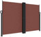 vidaXL Seitenmarkise, Sichtschutz Ausziehbar, Windschutz Sonnenschutz für Garten Balkon Terrasse, Seitenrollo Seitenwandmarkise, Braun 160x600cm