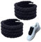 Lot de 2 Gros Lacets Chaussures,Rope Laces Noir,Polyvalent Et Durable,8 Mm 150 Cm Gros Lacets En,Rond Tendance,Pratiques Corde En Coton,Convient Aux Chaussure De Sport Tellles Que L'Air Force 1 (Noir)