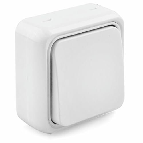 Interruttore S-Superficie 80, 10A: design moderno e funzionalità superiore. Ideale per controllare la luce di casa o ufficio con stile e sicurezza. Pratico e durevole.