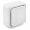 Brightium Interruptor de superficie 10A, diseño compacto, fácil instalación; ideal para controlar luces y electrodomésticos en edificios y hogares.