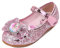 YONIER Scarpe Principessa Bambina Ballerine Bambina Scarpe Brillantini Frozen Bimba Partito per Ragazze Ballerina per Cerimonie e Occasioni Speciali,Rosa-Elsa,33 EU