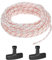 M METERXITY Corde de Démarrage de Lanceur de Recul 5mm 10m Corde de Démarrage de Traction avec Poignées Corde de Traction en Nylon Corde de Démarrage de Traction [Blanc Rouge, Noir]