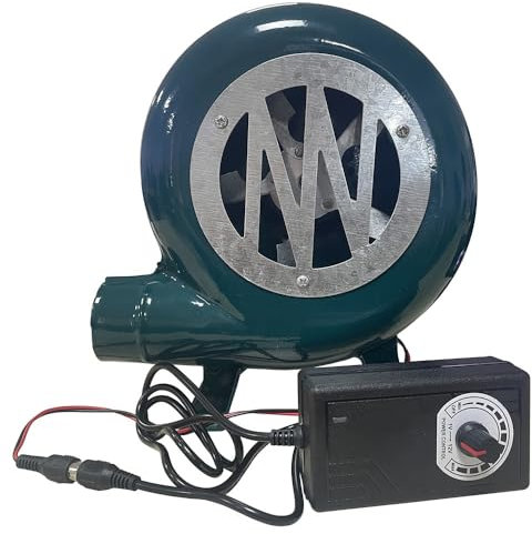 MDXVRKYBC 20W-100W Souffleur Barbecue De Forgeron Électrique Variable 220V Souffleur De Forge À Charbon Ventilateur Centrifuge Extérieur en Fonte avec Gouverneur(1V-12V) pour Le Camping Picnic(40W)