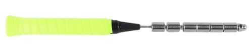 Nicear Badmintonschläger-Schwungtrainer, Geschwindigkeitskraft für Aufprallpunkttraining, Krafttrainer, Badmintontrainer, Stangengriff (fluoreszierendes Grün)