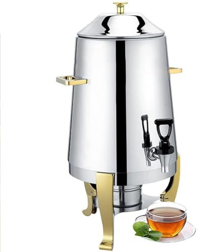 Stainless Steel Hot Drink Dispenser for Coffee, Tea, Mulled Wine, and Juice - Ideal for Office, Parties, Cafe, and Picnics