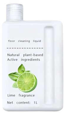 Solution De Nettoyage Au Parfum De Citron Vert Solution De Nettoyage For Aspirateur Robot 1L, Compatible Avec Dreame L10s Pro Ultra 30Pro Ultra X30 Ultra X40 Ultra