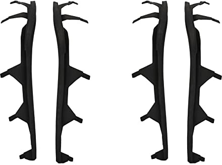 Tacdas 4X Auto Vorne Obere Scheinwerfer Abdeckung Streifen Satz Verkleidungen Scheinwerfer Dichtungs Streifen Dichtung für E46 4 Door 325I 2002-2005 63126921859 63126921860