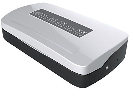 Allpax Vakuumierer F 210 silber inkl. 100 Vakuumbeutel 17,5 x 25 cm –Folienschweißer für Lebensmittel & druckempfindliche Produkte, vakuumdichte Verpackungen zum Sous Vide Garen & Einfrieren