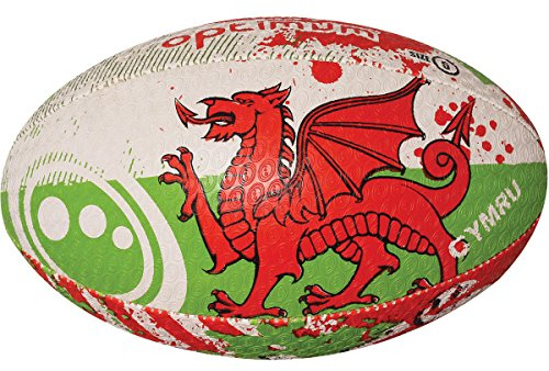 Optimum Nations - Balón de rugby, multicolor, Midi