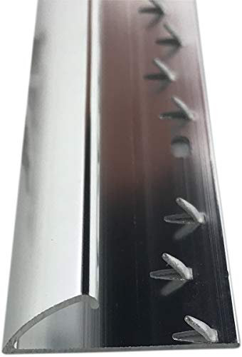 Grandismo® Carpet to Vinyl Flooring or Doorway Trim - Metal Plate Strip Threshold Doorbar - Silver Colour