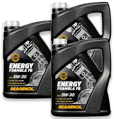 MANNOL 3X 5 Liter Motoröl 5W-30 O.E.M. Motorenöl (15LITER) + Inspektionsaufkleber