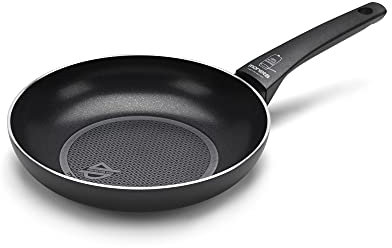 Moneta Recy Padella 24 cm Ricicla 34 Lattine, Net Induction, Nero, Corpo Alluminio 100% Riciclato