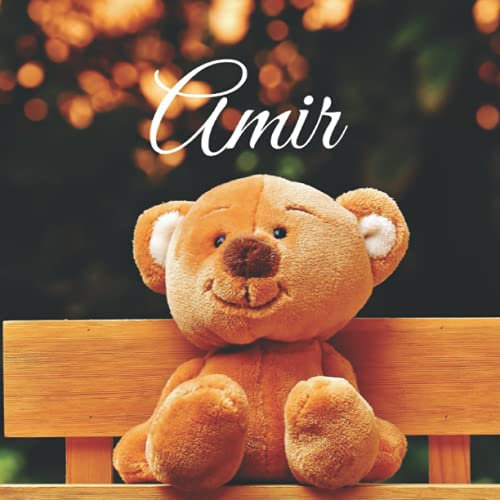 Amir: Souvenirs de naissance - album à compléter et personnaliser avec vos photos - format 21X21