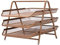 OSCO Rosegold Wiremesh Three Tier Letter Tray | Document Storage | A4 Filing | Paper Organiser | Office Desk File Sorter | Easy Assembly | H26.5 x W27.8 x D35.5 cm |