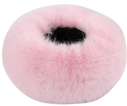 iSpchen Damen Wintermütze Kunstfell Pelzmütze Kunstpelz Mütze Winter Warme Mütze Fellmütze Damenmütze Winter Plüschmütze Damen Kunst Pelz Mütze,Rosa